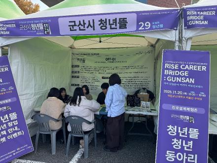 [청년] 유관기관협력네트워크 「RISE CAREER BRIDGE GUNSAN 청년뜰 부스」