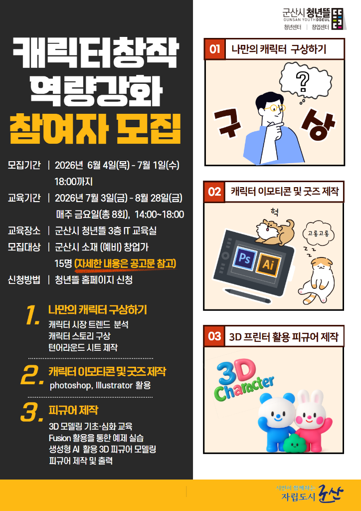 2026년 캐릭터 창작 역량강화 포스터 (6)